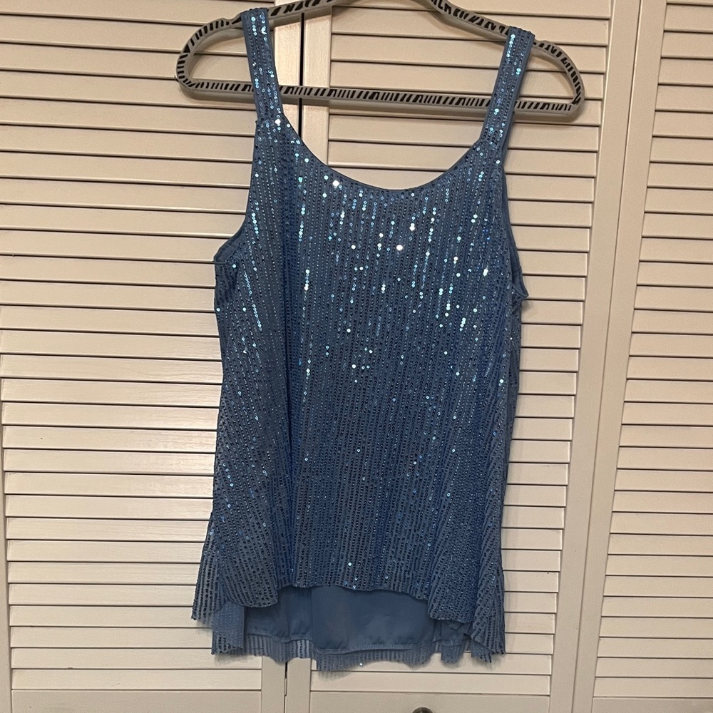 SHEIN Glittering Blue Camisole